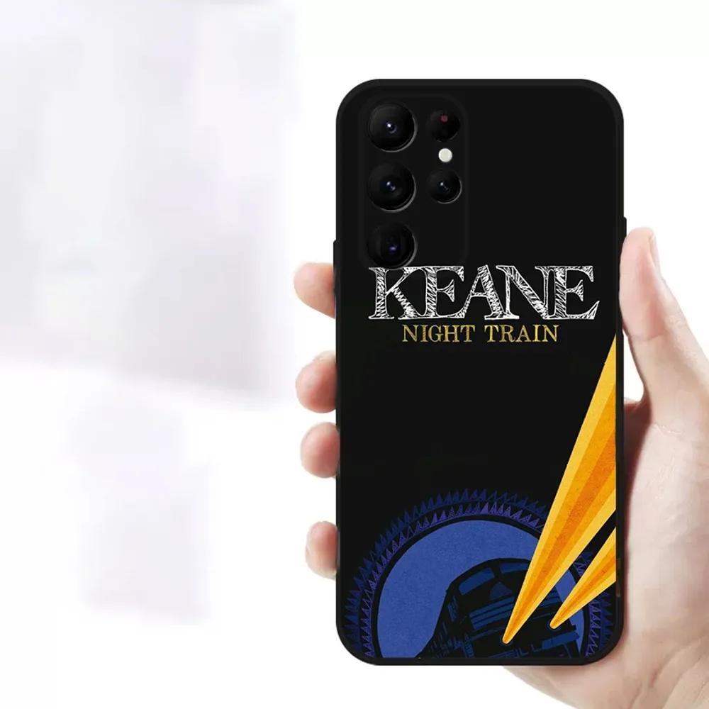 Music K-KEANE Phone Case For Samsung S23,23,22,30,21,10,9,Note20 Ultra,Lite,Ultra,5G,Plus,FE,Black Soft Case