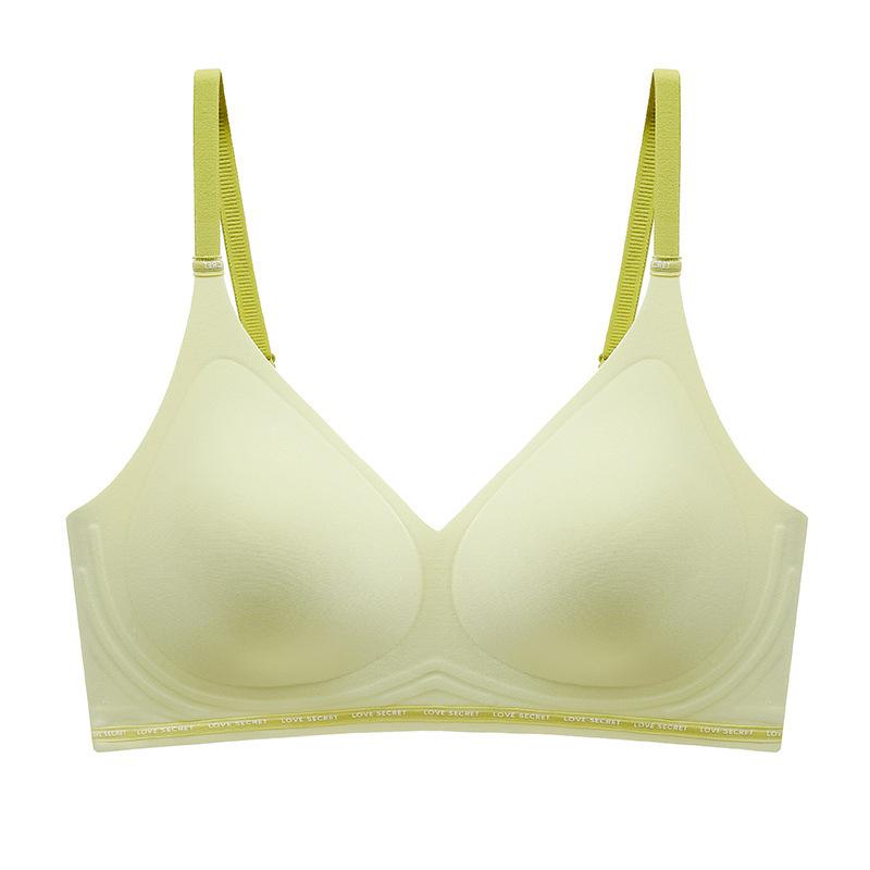 Traceless latex thin cup without steel ring, sports comfortable and breathable underwear, women's vest, gather and close the sub-breasts, upper suppor