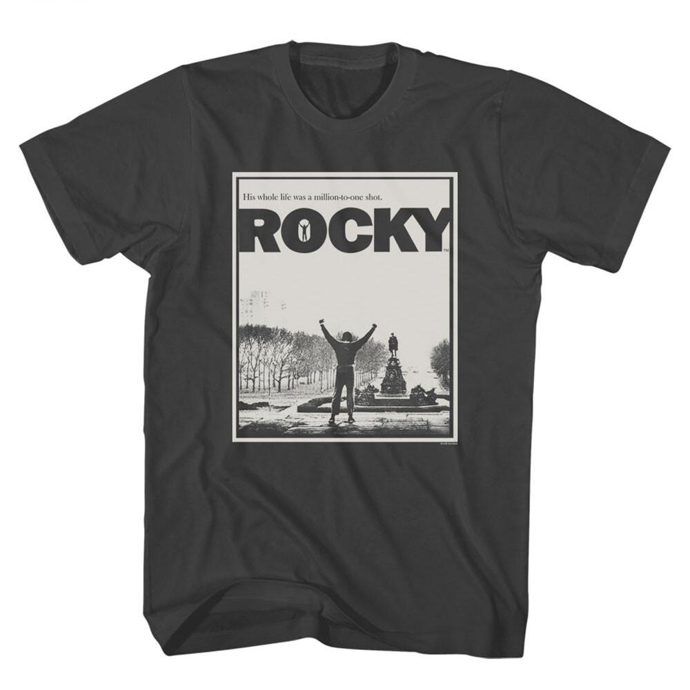 Rocky Movie Million To One Shot Rocky Philly Museum Step Photo Men s T Shirt S