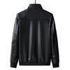Men's Large Size Leather Jacket, Men's Autumn Stand Collar Leather Jacket, Men's Trendy Leather Jacket, Men's