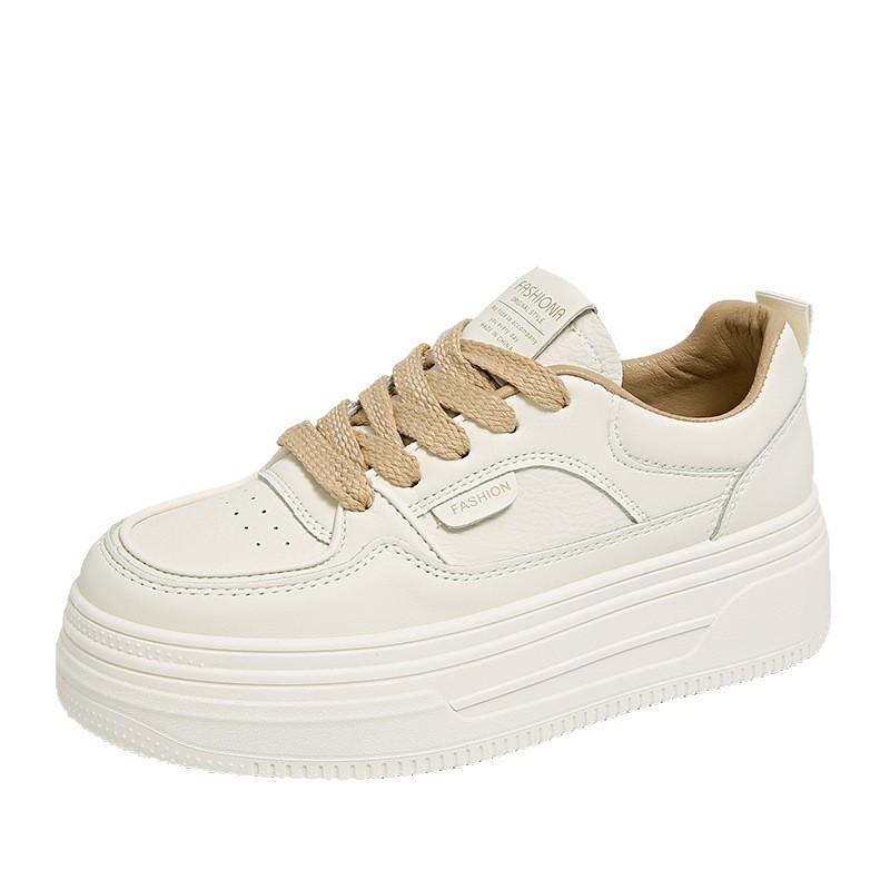 Thick-soled heightening little white shoes women's 2025 spring and autumn new versatile casual board shoes comfortable and non-slip sports women's