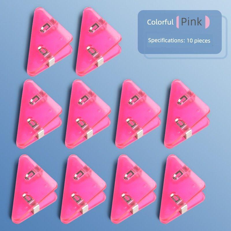 Minimalist Bill Folder Transparent Color Plastic Office Storage Mark Organize Fantastic Test Paper Clip 90 Degree Clip Stationery A4 Test Paper Clip