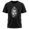 T-shirt Grisaille Tête de Bouddha | T-shirt Graphique Zen Méditation Spirituelle