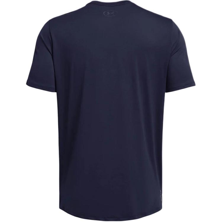 Under Armour Solid Color Breathable Round Neck Short Sleeve T-Shirt Men Tops Navy-Blue 1383973-410