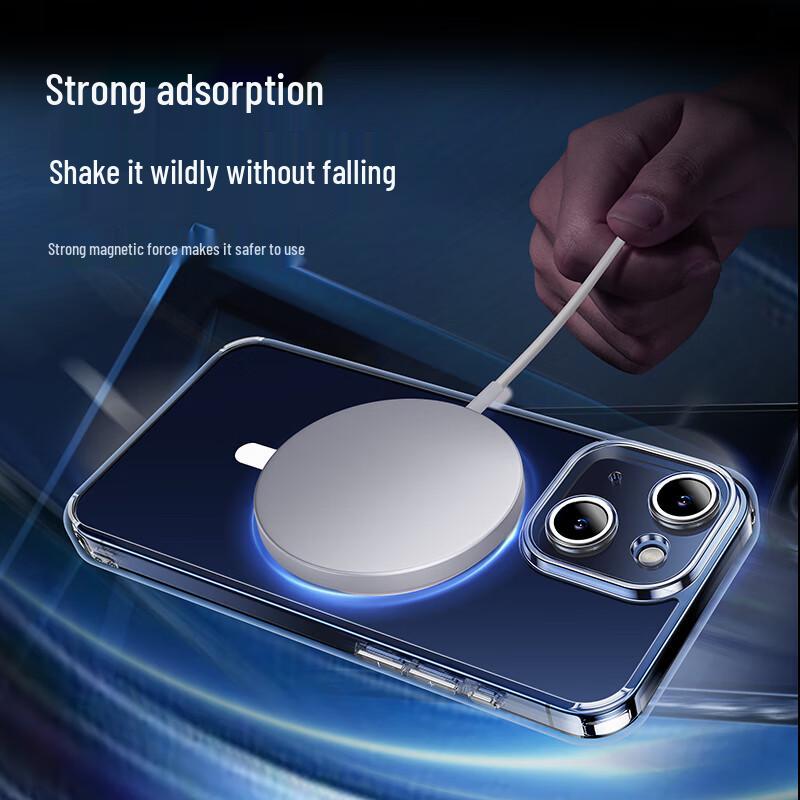 JD Zao iPhone 15 Plus Magsafe Clear Protective Case (2-Pack)