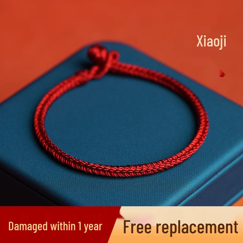 Red String Bracelet for Men and Women: Handmade Woven Diamond Knot for Good Luck In the Year of the Rabbit - Baby and Children's Small Hand Rope