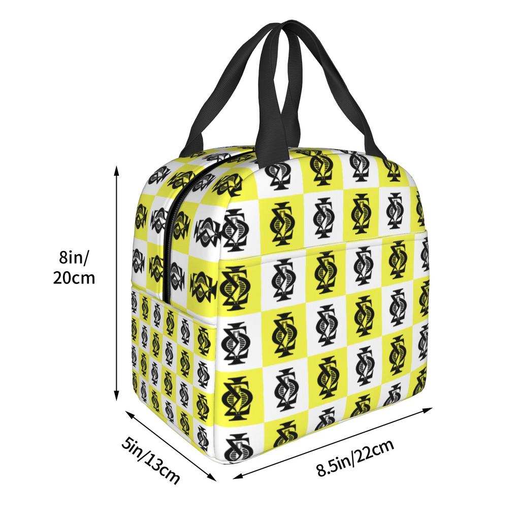 American College Fraternity Sigma Phi Society Insulated Lunch Tote Bag for Women 1827 Resuable Thermal Cooler Bento Box School