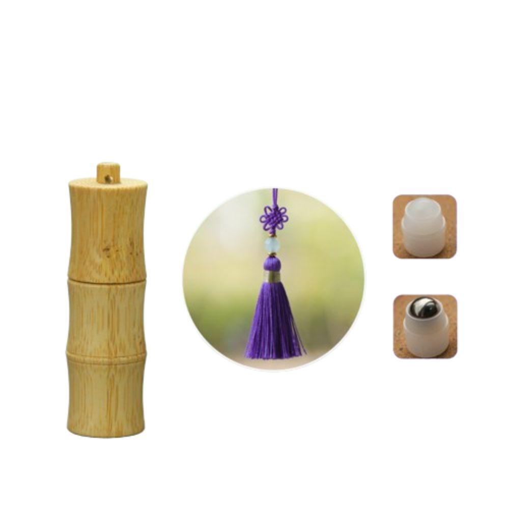 5/10ml Bamboo Roll-on Bottle Steel Roller Ball Lipstick Tube Natural Lip Balm Tubes  Lipgloss Pack