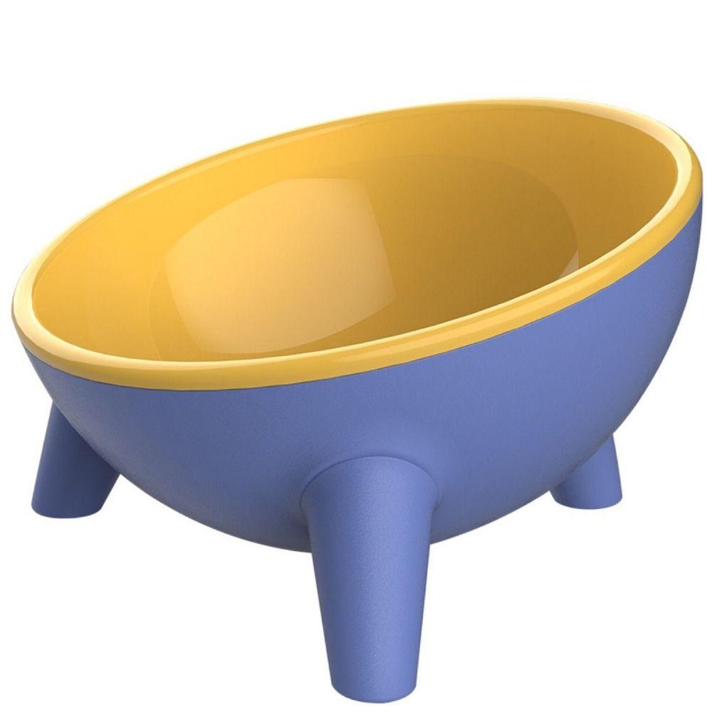 Anti Slip Pet High Footed Bowl Anti Vomiting Wide Mouth Cat Food Water Bowl Protect Cervical Vertebra Stable