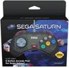 Gamepad Retro Bit Sega Saturn 8-Button Arcade Pad Gray