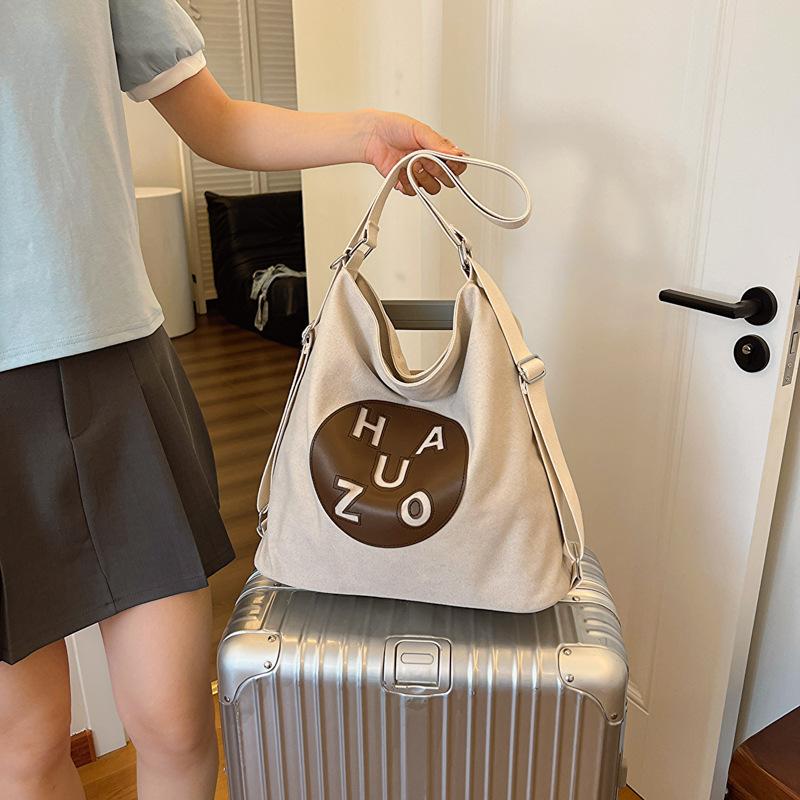 Shoulder Bag Women's Bag Trend Backpack Simple Fashion Large Capacity Canvas Bag