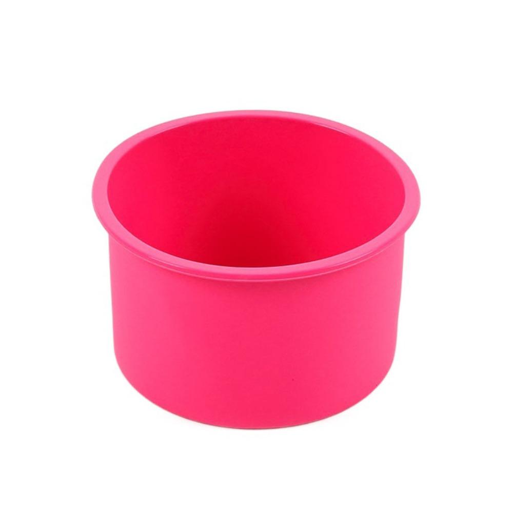 4Pcs 4 in Cupcake Mold Reusable Baking Pan Baking Tool Round Silicone Cake Pan  Pudding