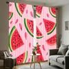 Stück Wassermelonenmuster Vorhänge Polyesterstoff Geeignet Schlafzimmer Wohnzimmer Dekoration Vorhang Maschinenwaschbar Perfekt für Bereich