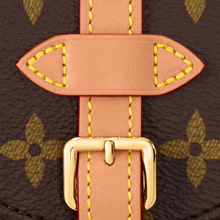 Louis Vuitton Monogram Canvas Saddle Bag With Detachable Shoulder Strap Mini Women Shoulder Bag Brown M46643