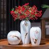 Modern Minimalist Ikebana Ceramic Vase for Living Room and Cabinet Decoration