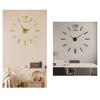 Wall Mount Clock Battery Powered 3D Digital Display Silent Sweep Movement Luminous Wall Clock for Living Room