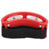 Elliptical Tambourine Percussion Jingle Fußglocke Cajon Box Trommel Zubehör GeschenkRot