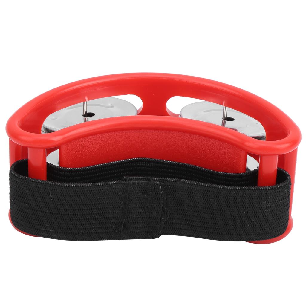 Elliptical Tambourine Percussion Jingle Fußglocke Cajon Box Trommel Zubehör GeschenkRot