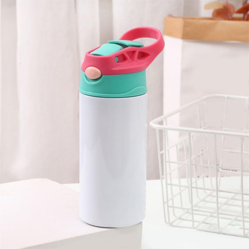 350ML Children Kids Thermos DIY LOGO Customize Photo Name Colorful Printing Full Around Bottle Creative Gift School Kindergarten