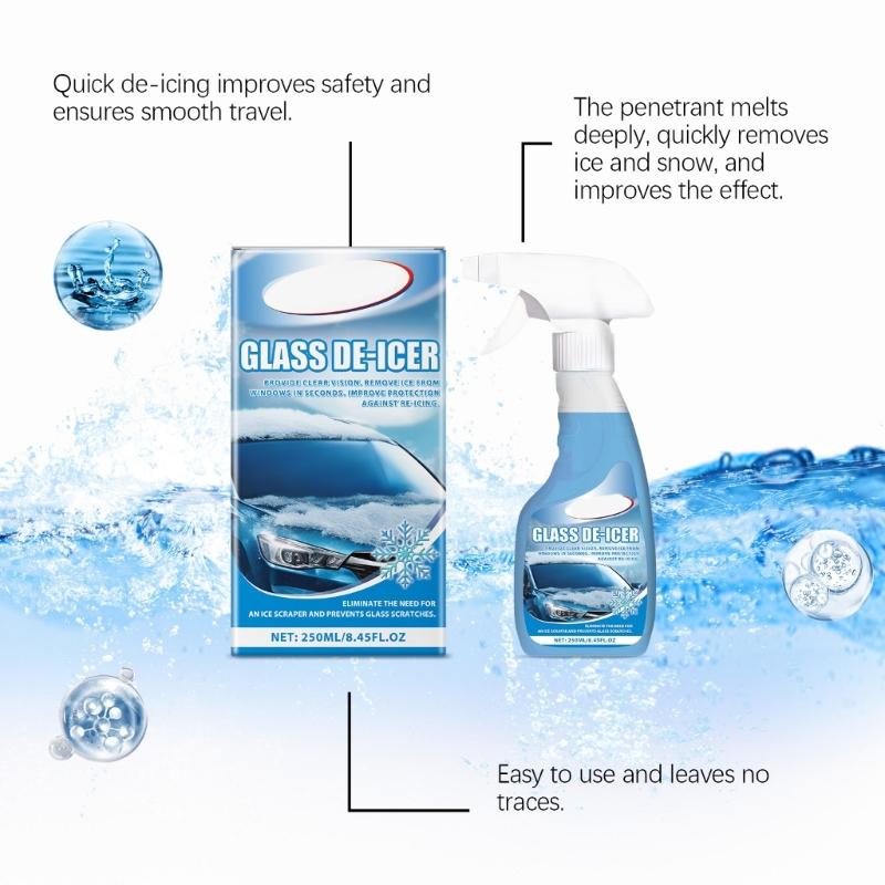 Car Ice Remover Sprayer Winter Car Windshield Deicer Snow Removal Sprayer Defrosting AntiIcing Tool 250ml