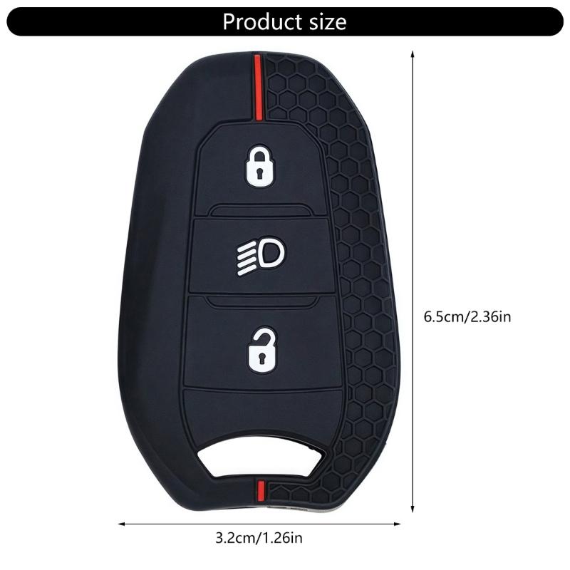 Car Key Case for 208 308 408 Key Fob Protector Cover Waterproof Key Cover Protective Shell Full Protection Case