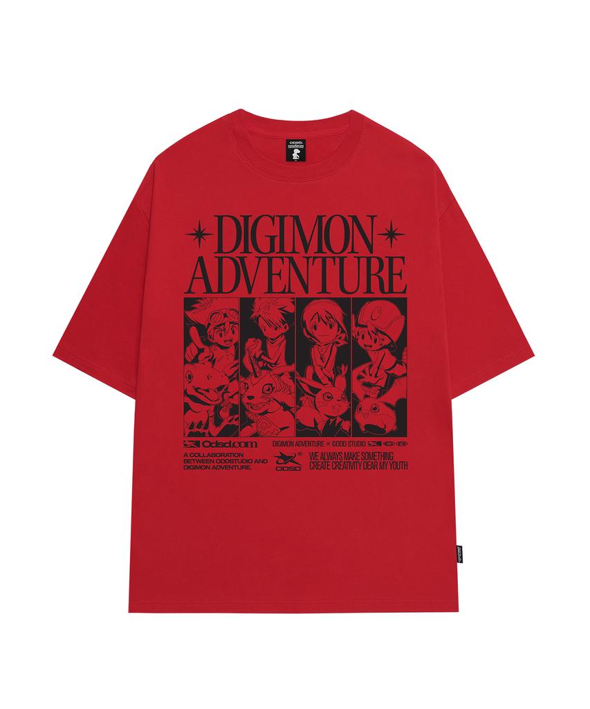 ODDSTUDIO [Digimon Adventure] Children & Partner Digimon Overfit T-Shirt - 4 Colors