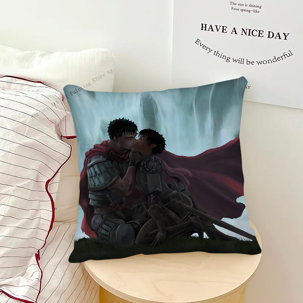 Anime BERSERK Pillow Case Square Pillow Bedroom Sofa Leisure Comfort Cushion Car Living Room Home Decoration