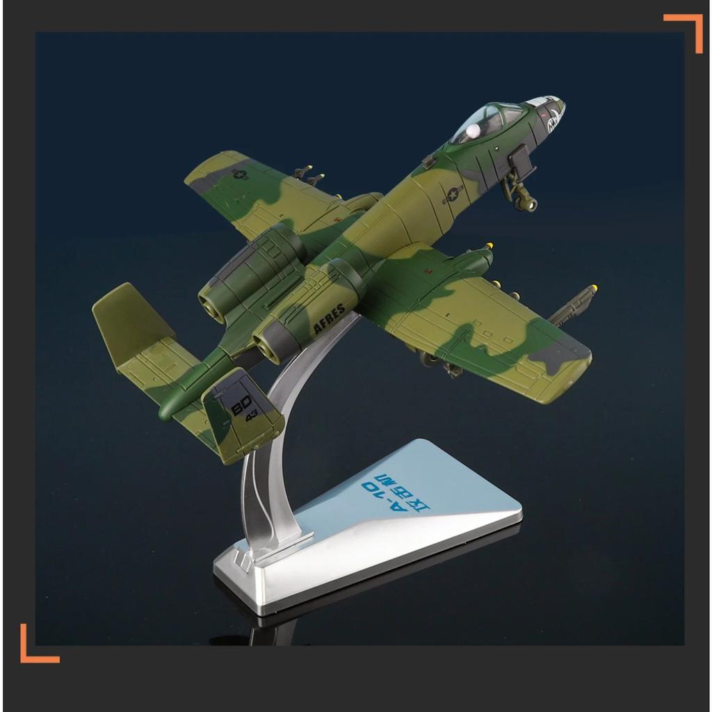 1/72 A-10 Thunderbolt II Fighter Toy Plane Aircraft Model Diecast Metal Airplane Miniature Unique Collection Gift for Children