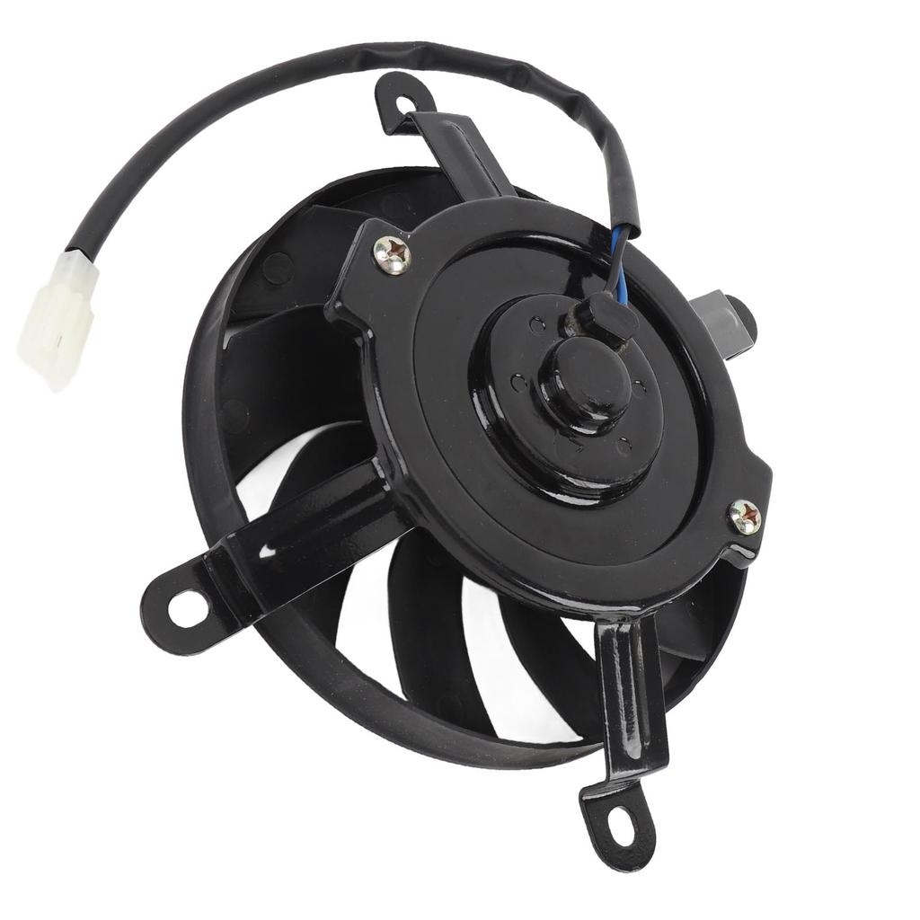 12V Motorcycle Radiator Cooling Fan 10 Blades 170mm Steel Alloy Cooling Thermal Fan for 150cc 200cc 250cc 300cc 350cc