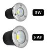 IP68 LED תת קרקעי אור COB 5W 10W מנורת רצפה שביל חיצוני קבור קרקע גן מרובע חצר ספוט נוף AC90-265V DC12V