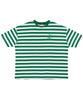 FRAME OFF Oversized Logo Stripe T-Shirt - Green