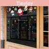 Tree Christmas Snowman Santa Claus Window Stickers Set Decoration Christmas