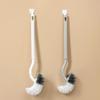Long-Handled Plastic Toilet Brush with Hanging Hook for Effective Cleaning