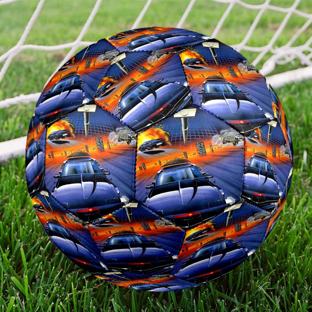 Knight Rider Print Size 5 Soccer Ball, Standard Match Football for Sports Game and Team Practice, Ideal Gift for Soccer Fans