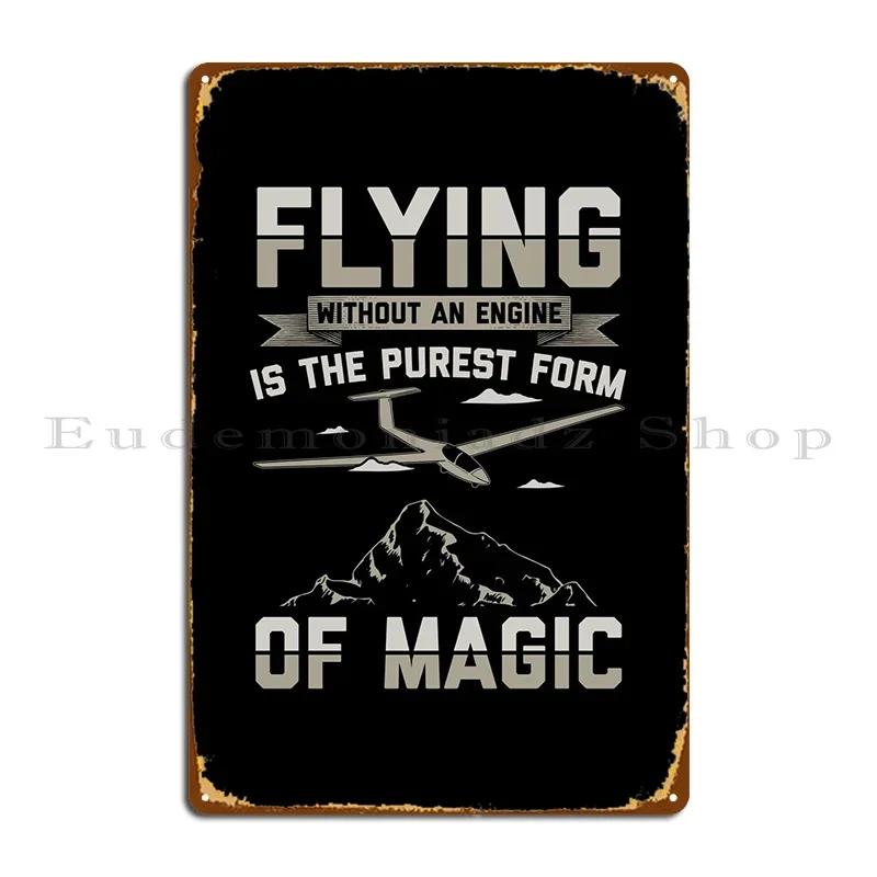Gliding Aviation Soar Gift Metal Sign Printing Funny Funny Classic Designs Tin Sign Poster 20x30cm（7.8x11.8inch）