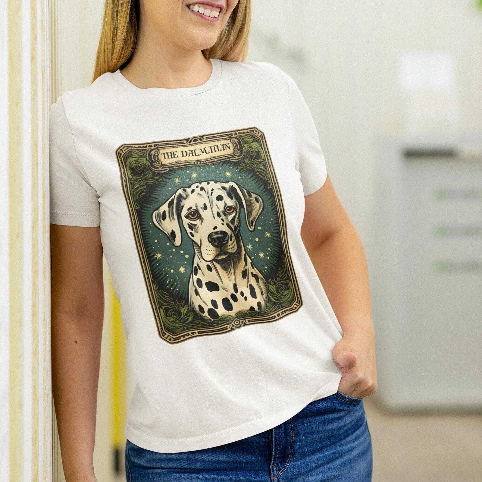 The Dalmatian Tarot Card Dog Shirt XL