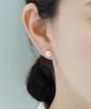Alleun Swarovski Pearl Convex Earrings Silver 925 8Mm 10Mm