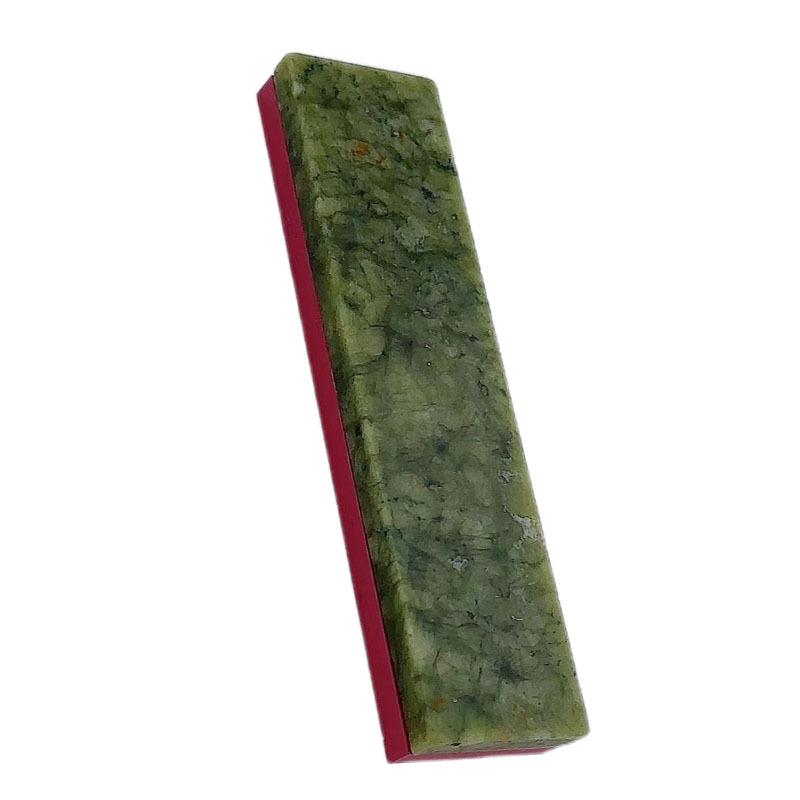 Ruby & Green Agate Double-Sided Whetstone, 3000/10000 Grit, Fine Grinding Sharpener Block Ruby Double-Sided Whetstone
