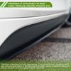 HOPESPANNER Universal 13ft x 2.76inch Car Side Skirt Protector Adjustable Side Edge Guard PVC 1PC Carbon Fiber Pattern Black