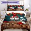 Christmas Bedding Set Breathable Duvet Cover with Pillowcases Decorative Bed Linen for Bedroom Home Decoration Birthday Gift