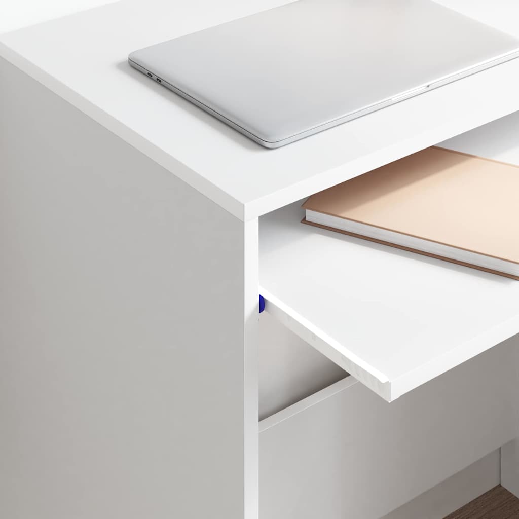 Scrivania Bianca con Contenitore 77,5 x 43 x 79 cm Truciolato