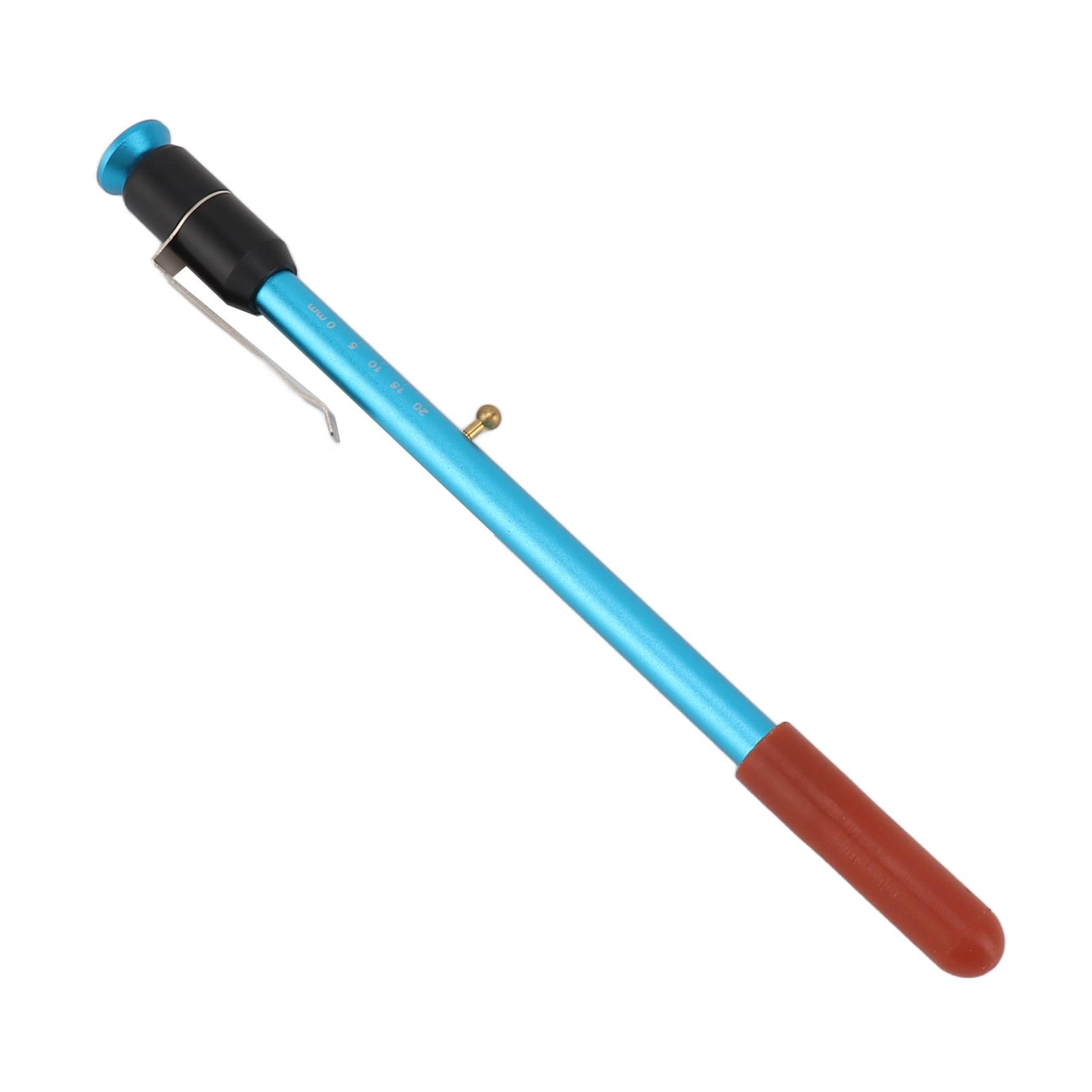 

025mm Car Brake Pad Thickness Gauge 015mm Tire Tread Depth Measurement Tool Pen Blue