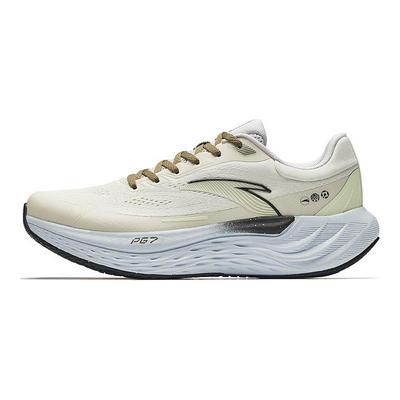 Travel Step PG7 Cushioning Running Breathable Sports Low-Top Running Shoes Men Sneakers Coarse-Hemp-Gray Lemon-Green 112435546-3