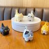 Q Version Cat Model Figurines Decoration Cat Family Car Ornament Kawaii Cat Anime Figure