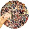 50 Retro Tattoo Girls Doodle Stickers Guitar Laptop Suitcase DIY Waterproof Stickers
