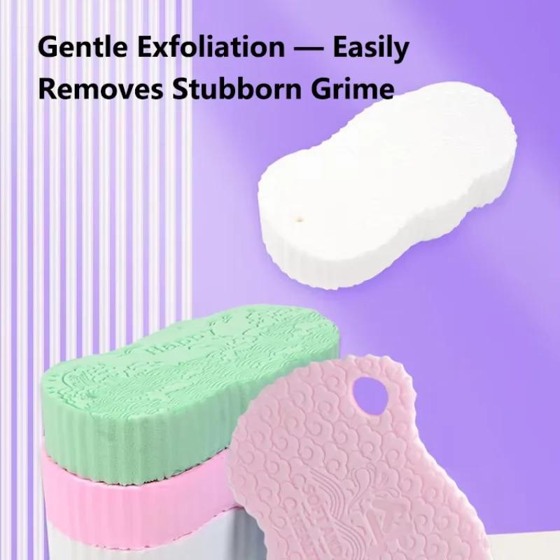 Painless Bath Sponge Exfoliating Bath Scrubber Soft Dead Skin Remover Sponge For Adults Kids Baby Gentle Mud Removing Shower