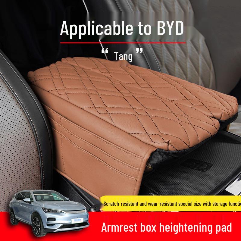 BYD Tang DMI/EV Armrest Box Heightening Pad & Protective Cover for Car Interior.
