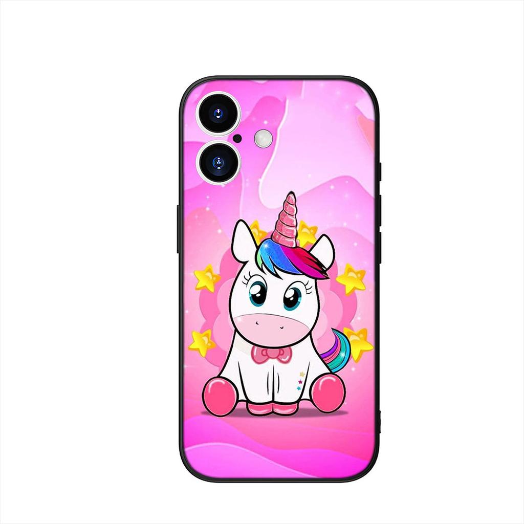 Cute Pink Unicorns Rainbow Cover Phone Case for Samsung Galaxy S25 S23 S22 S24 FE Ultra Plus A56 A05 A06 A15 A16 A57 S7 Edge
