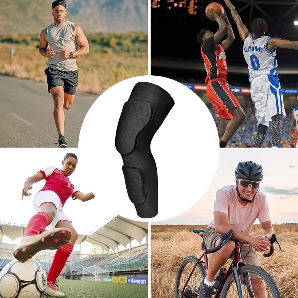 Honeycomb Anti Collision Padded Knee Pad Lightweight Knee Brace Youth Knee Calf Sleeve Wrestling