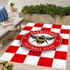 1 Alfombra de Área con Diseño de Equipo de Fútbol - Antideslizante, Suave y Acogedora Alfombrilla de Suelo para Sala de Estar, Dormitorio, Oficina - Alfombra Decorativa para Interiores/Exteriores